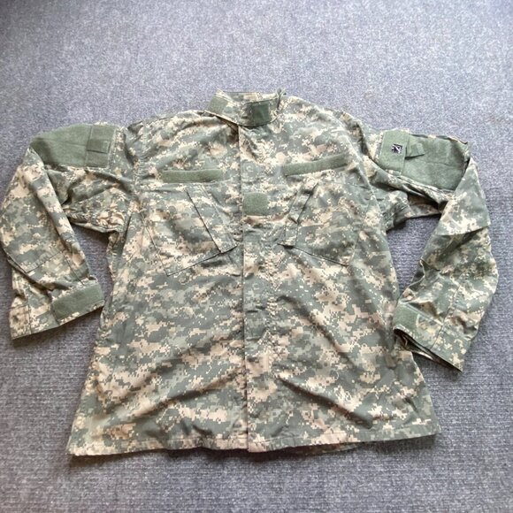 Military Digital Camo Jacket Mens Medium-Regular Multi‎ Pocket Tactical Outdoor - Picture 1 of 12